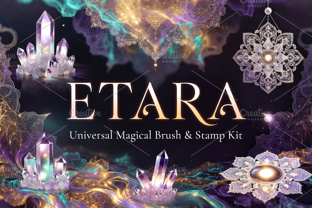 ETARA Magical Brush & Stamp Kit, a Brush Add-On by ETARA by Mea Hau (Photo 1 of 45)
