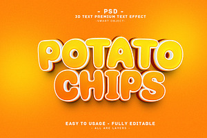 Potato 3D Editable Psd Text Effect, a Layer Style Add-On by Md Jahidul99