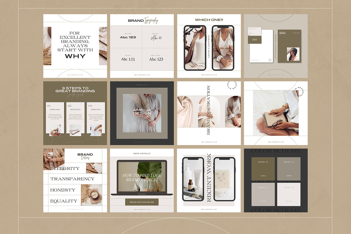 Branding Expert Instagram Templates, a Social Media Template by AndrewPixel (Photo 5 of 13)