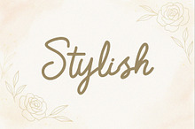 Stylish - Monoline Script Font