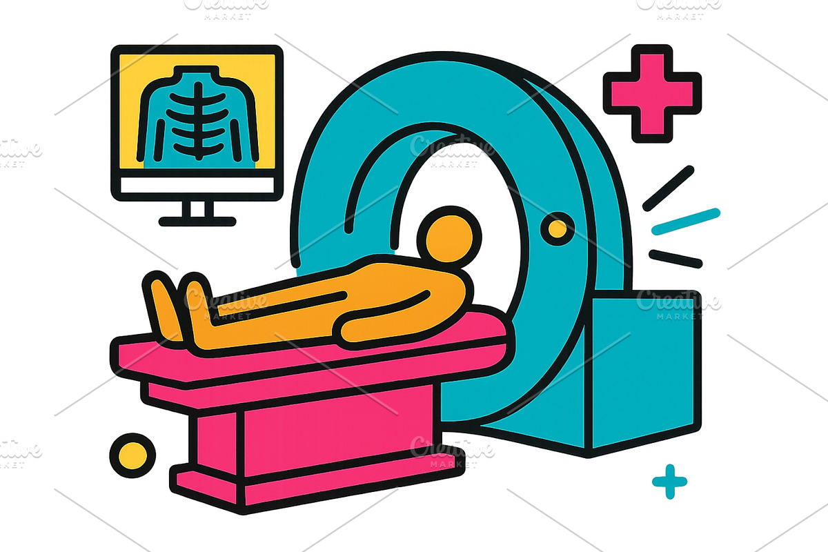 Vector illustration of a patient, a Healthcare Illustration by ZinetroN