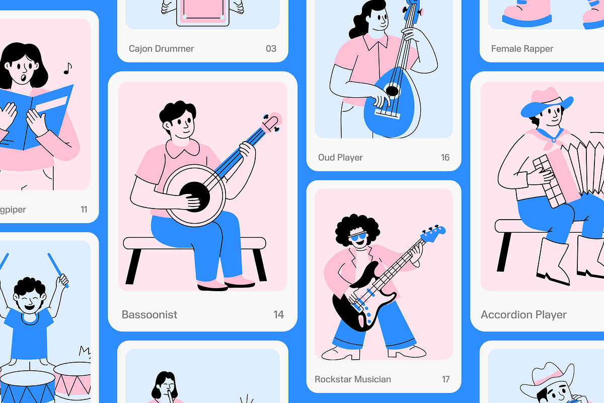 Animated Musician Illustration, a Person Illustration by Vectors Market (Photo 4 of 5)