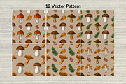 Mushroom Foraging: Patterns&Clipart, a Pattern Graphic by Elatedowl (Thumbnail 2 of 13)