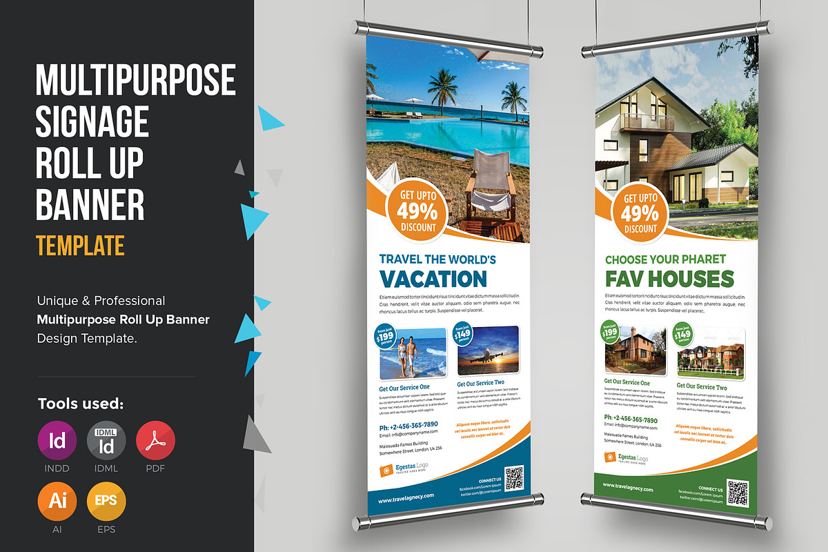 Multipurpose Roll Up Banner Signage, a Flyer Template by JanySultana (Photo 1 of 5)