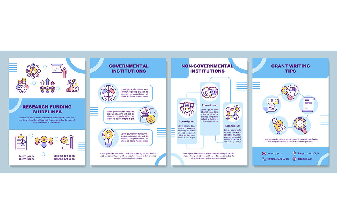 Research funding guidelines brochure, a Brochure Template by IMG Visuals