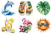 Summer clipart, a Seasonal Illustration by DreamArtGraphic (Thumbnail 2 of 4)