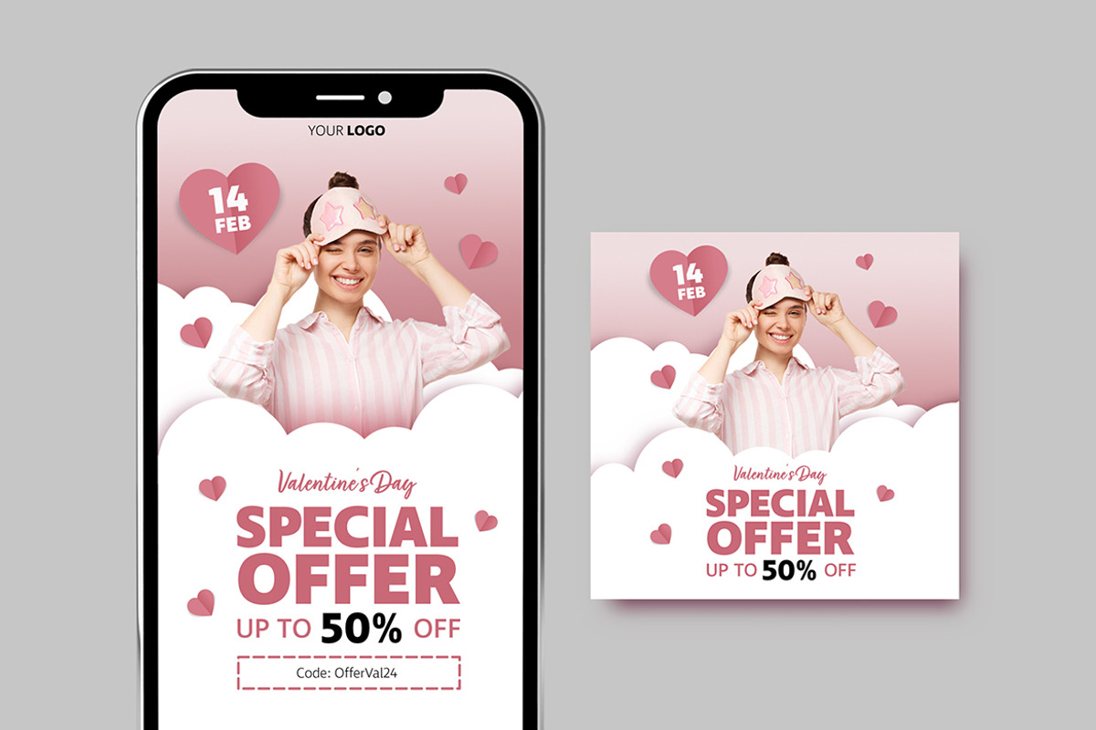 Valentine's Day Digital & Print Pack, a Print Template by McLittle Stock (Photo 4 of 4)