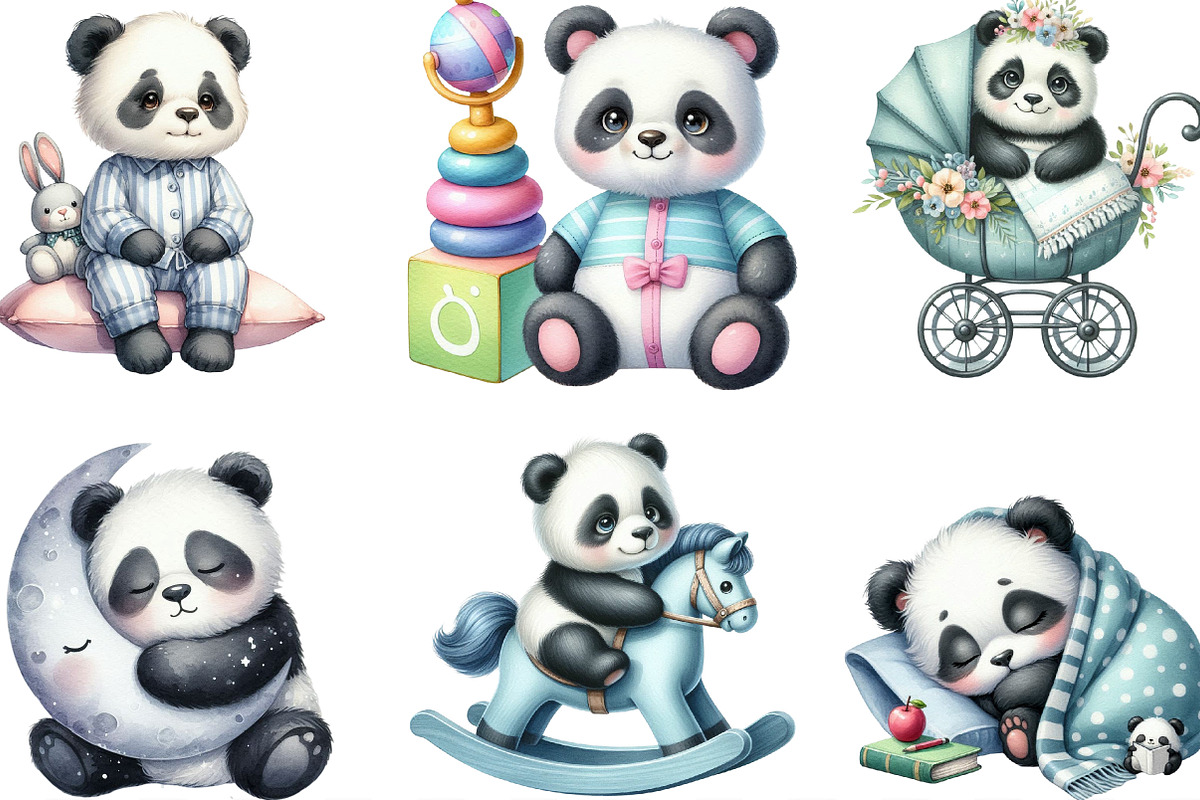 Panda Baby Panda Little Panda PNG, an Illustration by Designking (Photo 3 of 4)