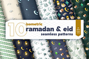 Isometric Ramadan Seamless Patterns, a Pattern Graphic by oelhoem (Thumbnail 1 of 5)