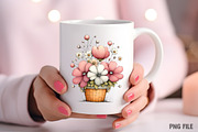 Spring Flower Basket Clipart Png, an Illustration by Craft Nest (Thumbnail 8 of 11)