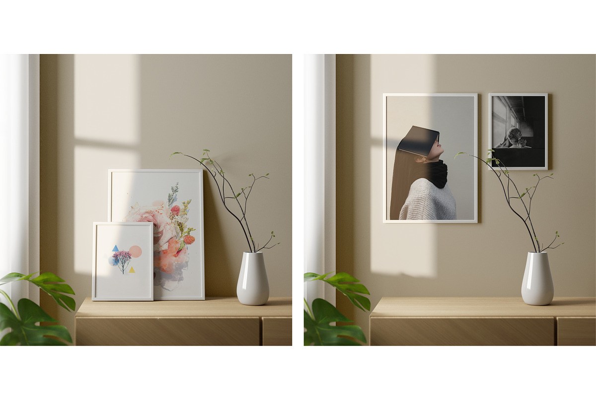 Photo Frame Mockups, a Print Template by simuradi (Photo 6 of 11)