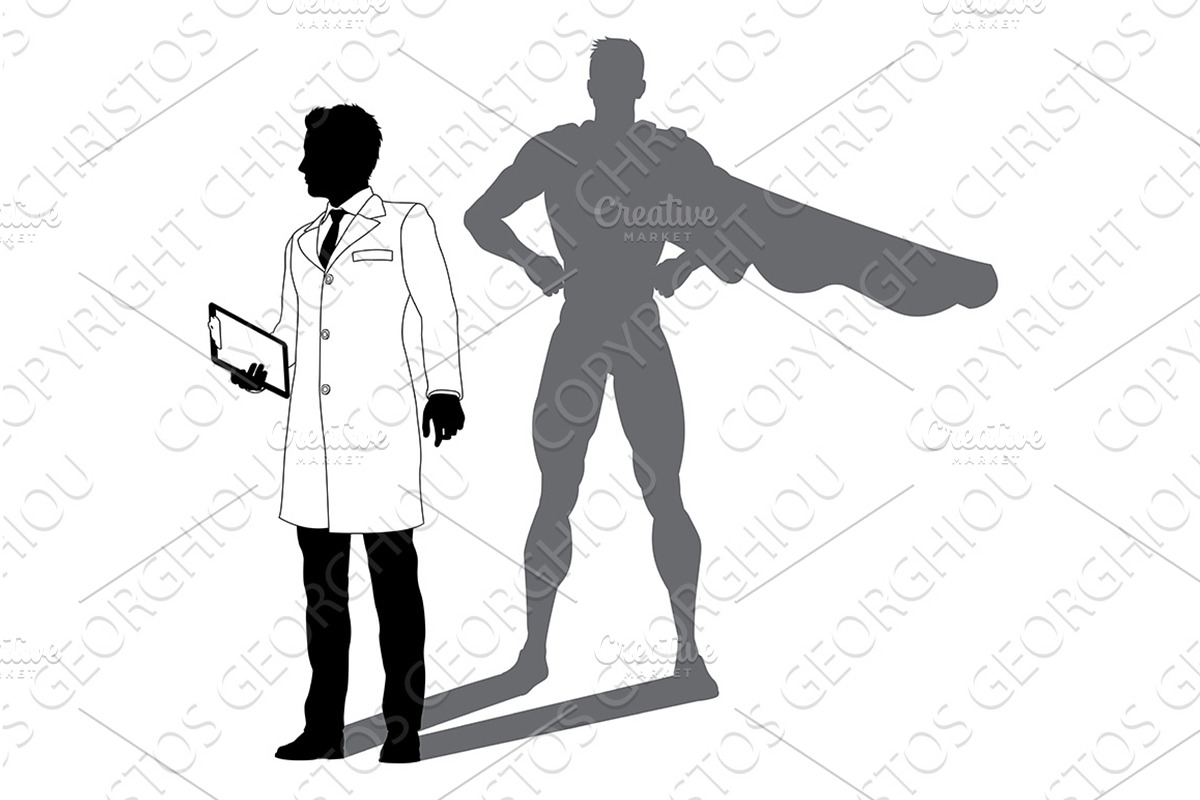 Superhero Scientist Super Hero, an Illustration by Christos Georghiou