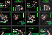 Fitness coach social media templates, a Social Media Template by Warm Snow (Thumbnail 3 of 3)