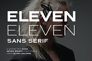 Eleven Eleven Sans Serif, a Sans Serif Font by Blanc Salváge (Thumbnail 1 of 12)