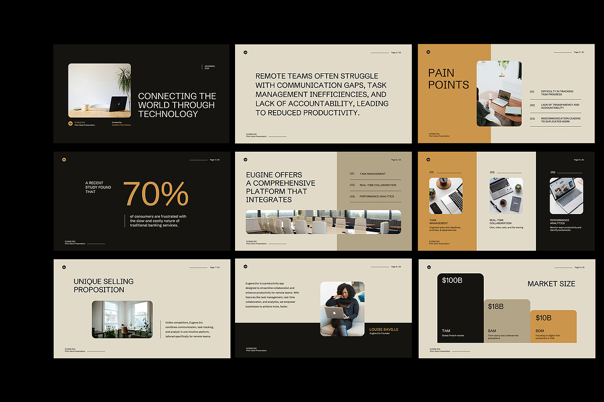 Fintech Pitch Deck PowerPoint, a Presentation Template by Neermana (Photo 2 of 4)