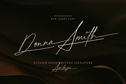 Donna Smith - Stylish Signature, a Script Font by Sarid Ezra (Thumbnail 1 of 10)