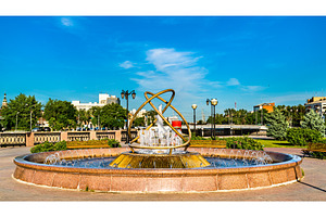 Fountain in the centre of astrakhan stock photo containing astrakhan and, an Architecture Photo by Leonid Andronov