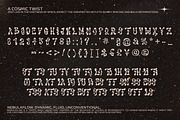 The Nebula Flow Font - Chrome Type, a Font by softulka (Thumbnail 8 of 11)