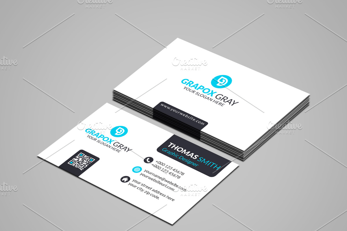 Corporate Business Card Template, a Business Card Template by saifulbranding (Photo 2 of 2)