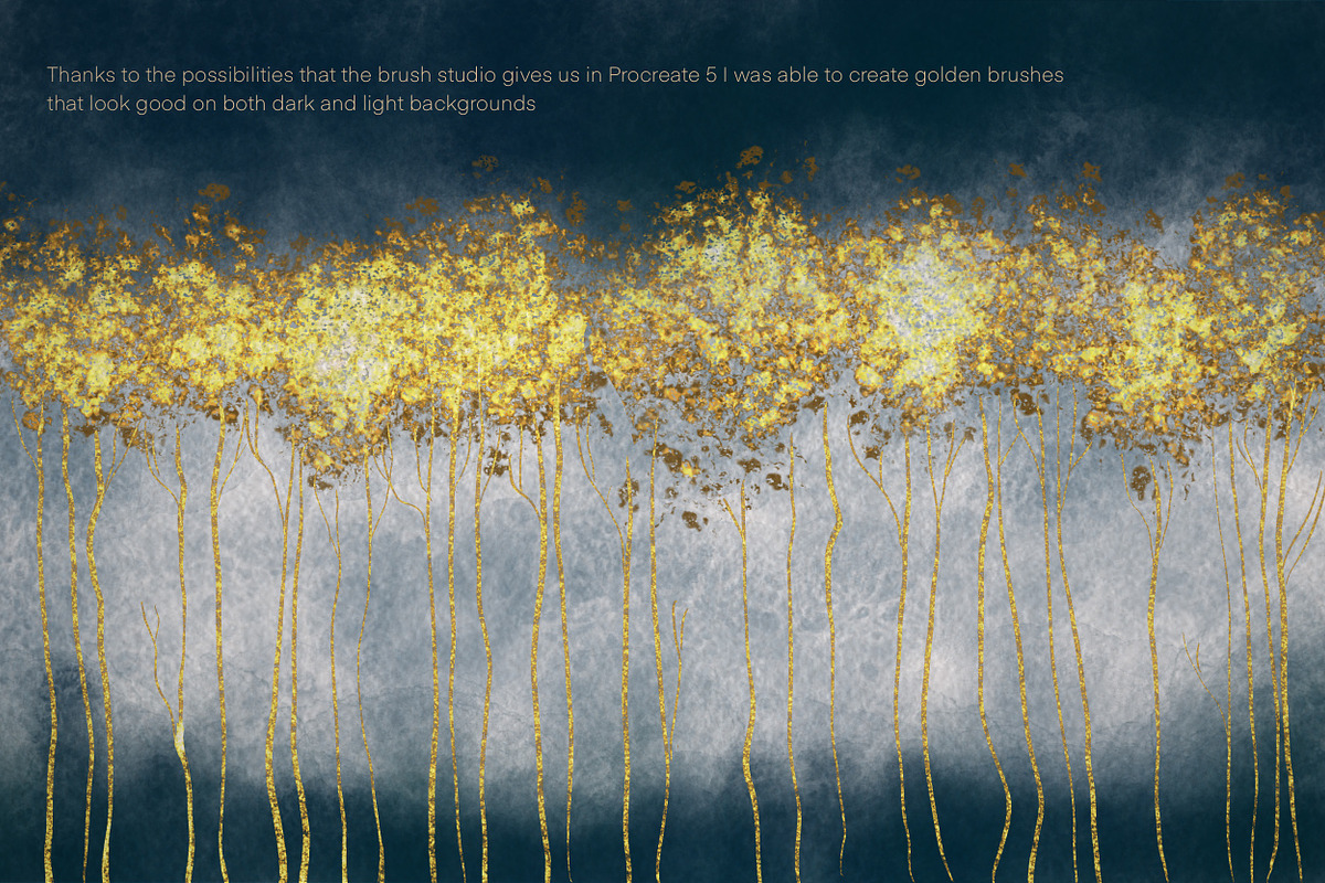 Pure Gold Procreate Brushset, a Brush Add-On by Letter Elfa Studio (Photo 3 of 12)