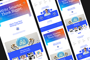 Figma AI Writing Tool Landing Page, a Landing Page Template by Musara (Thumbnail 3 of 5)