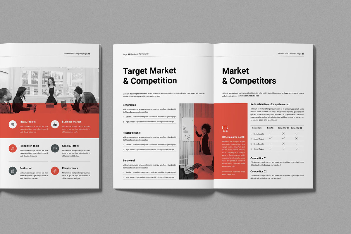 Business Plan Template, a Brochure Template by Work-Envance (Photo 8 of 10)