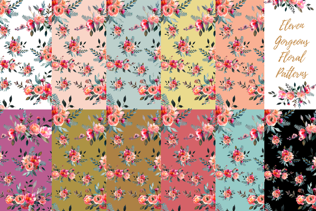 64% OFF! Floral Woodland Bundle, a Pattern Graphic by TheLegacyBrandingCo (Photo 6 of 14)