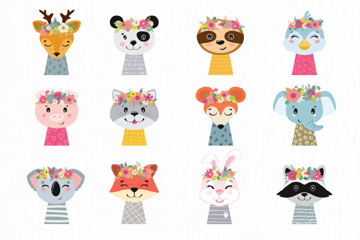 Cute Animals., an Animal Illustration by Luba Vega (Photo 6 of 9)