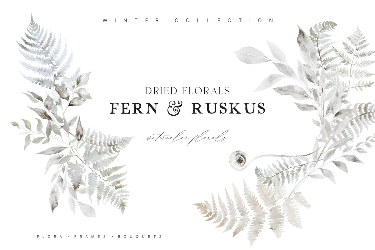 FLORAL WINTER BOX Watercolor Bundle, a Seasonal Illustration by Muse Artist (Photo 50 of 95)