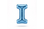 Blue Metallic Letter I Foil Balloon, a School & Education Photo by shahsoft (Thumbnail 1 of 2)