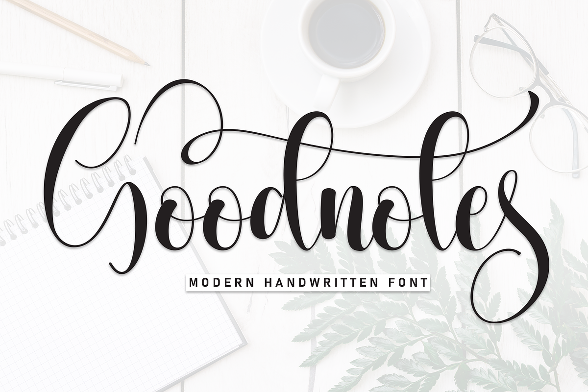 Goodnotes | Script Font, a Handwritten Font by Scratchones (Photo 1 of 9)