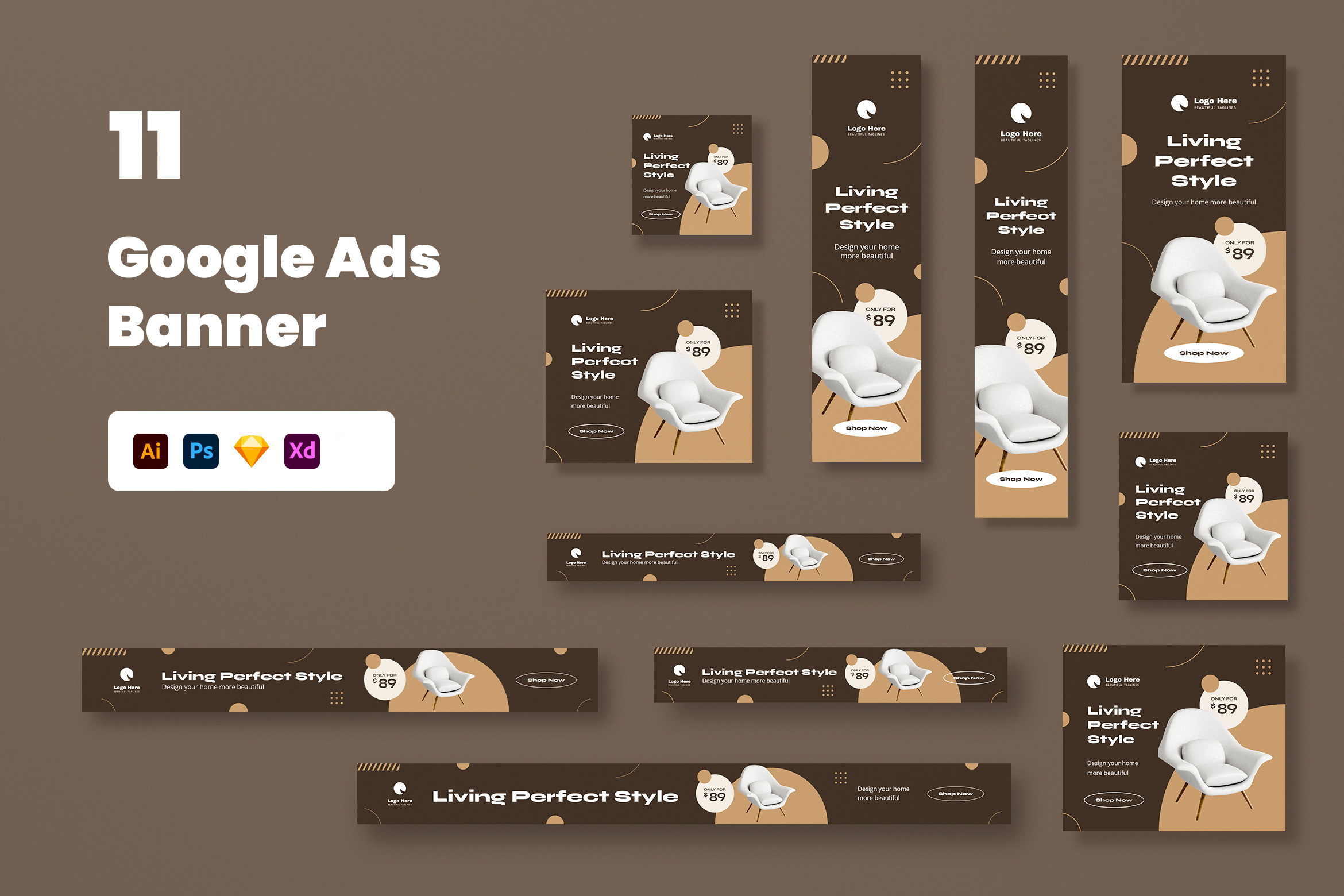 Home Interior Google Ads by Rahardi Creative  Creative Market