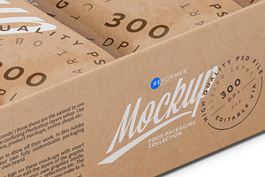 Kraft Bars Box Of 10x40g Mockup