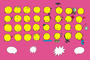 32 Cute Smileys - (with hands), an Emoji Icon by Minhocossauro Emporium (Thumbnail 2 of 4)