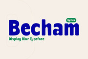 Becham Blur, a Sans Serif Font by Craft Supply Co. (Thumbnail 1 of 8)