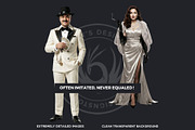 Noir Movie Characters Cliparts, a Decorative Illustration by ThatsDesignArt (Thumbnail 3 of 11)