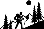 Hiking Silhouette Bundle, an Illustration by balal (Thumbnail 17 of 20)