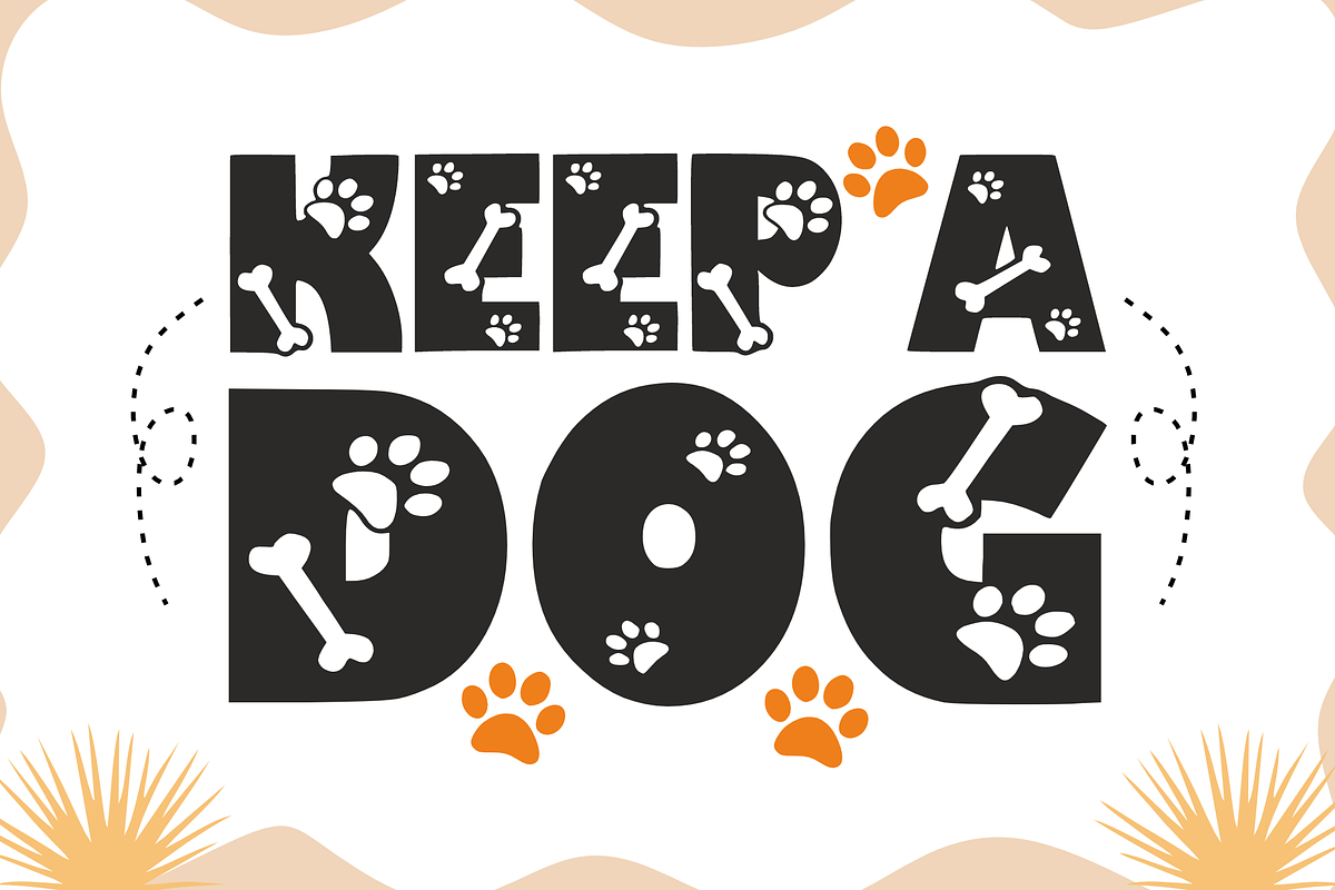 Keep a Dog Fonts - Dog Style Font, a Font by KiddoGlyphs Studio (Photo 1 of 6)
