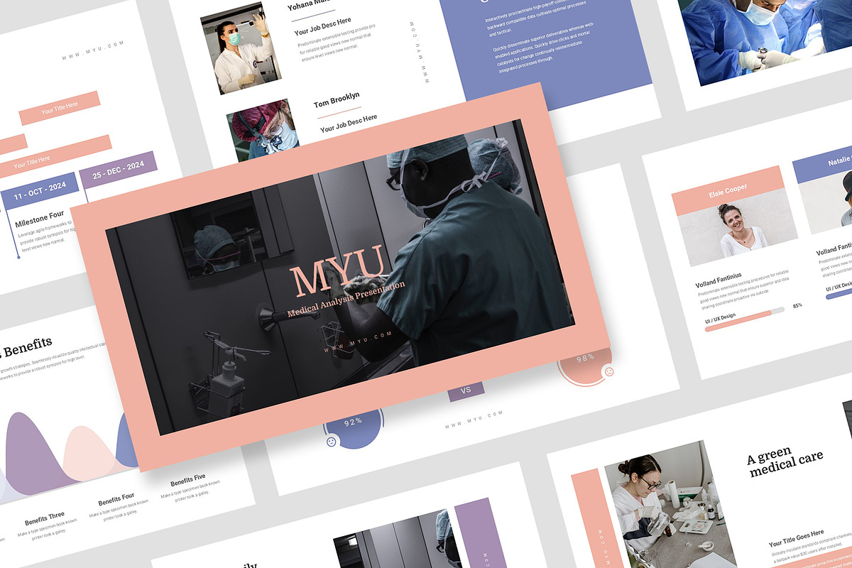 Myu : Medical Report Powerpoint, a Presentation Template by Punkl Camp (Photo 1 of 16)