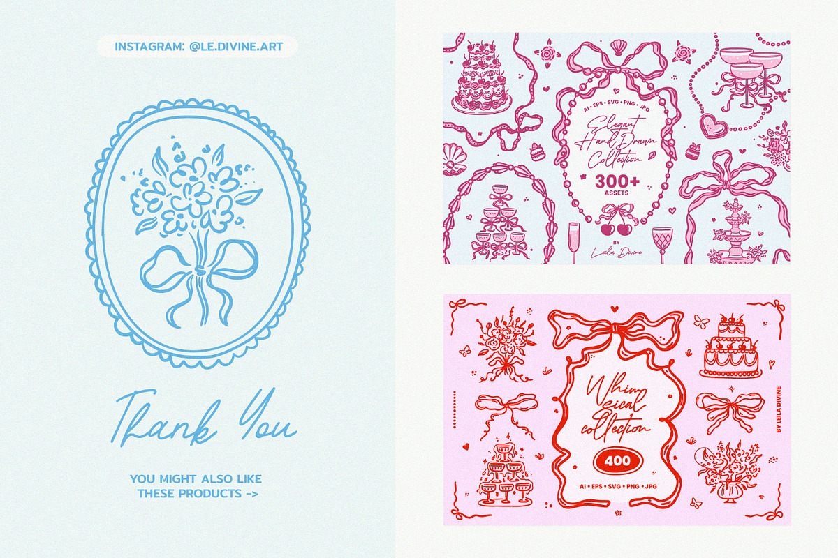 Hand Drawn Whimsy Spring, an Object Graphic by Leila Divine (Photo 21 of 21)