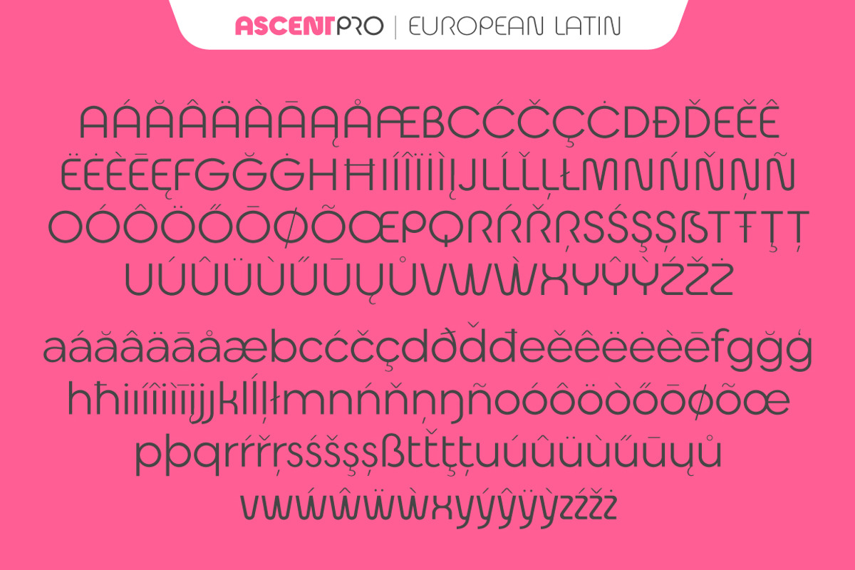 Ascent Pro (18 fonts), a Sans Serif Font by Fontop (Photo 12 of 15)