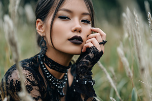 Fashion portrait of a woman in goth, a Person Photo by MistyDay