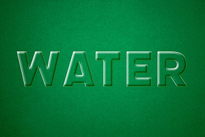 Water Text Effect, a Layer Style Add-On by CreativeShaper