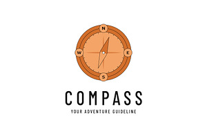 simple compass logo icon vector, a Branding & Logo Template by Pyruos ID