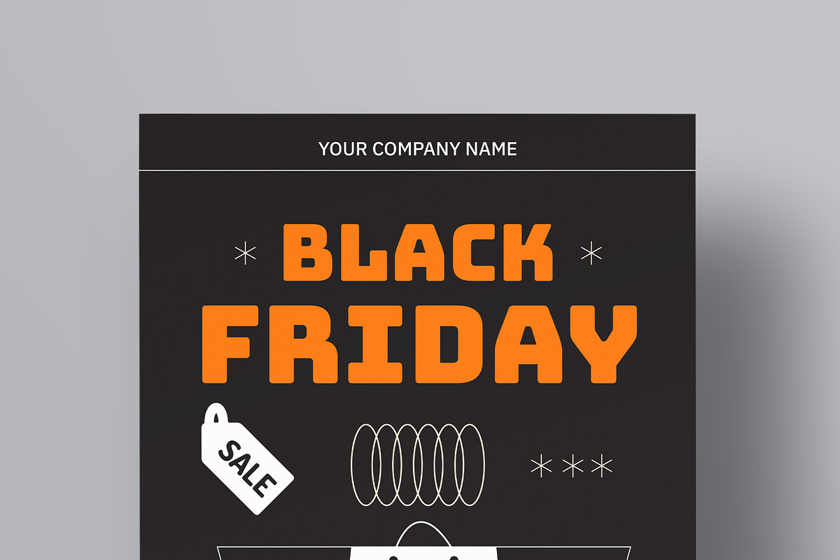 Black Friday Flyer Layout, a Flyer Template by MightyDesign (Photo 2 of 8)