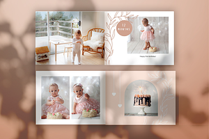 Baby Photo Book Template. Freebie!