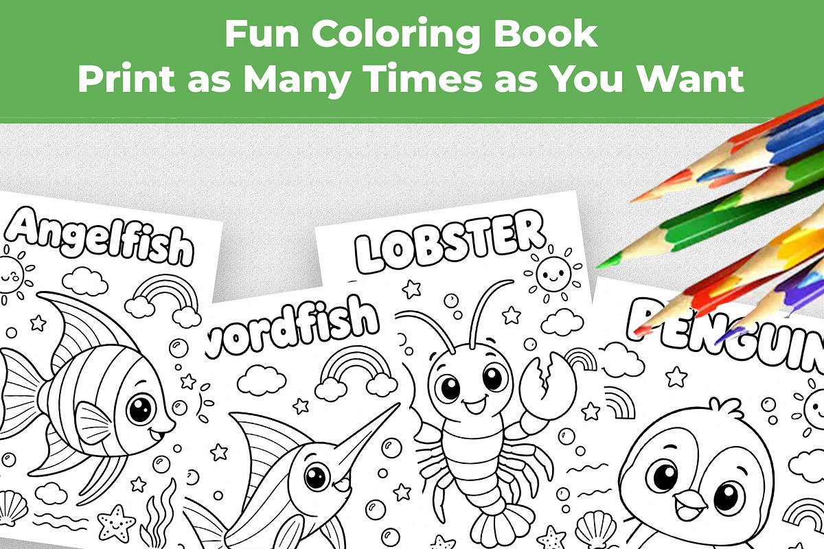 Animal Coloring Book for Kids, an Education Illustration by Mohammad Sarfaraz (Photo 10 of 13)