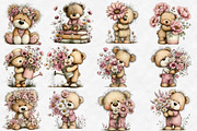 Whimsical Cute Teddy bear Clipart, an Illustration by Designworld (Thumbnail 2 of 4)