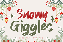 Snowy Giggles is a Christmas font