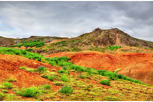 Geothermally active haukadalur valley in iceland stock photo containing, a Nature Photo by Leonid Andronov
